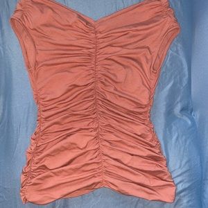 Venus - Ruched Detail Top - On or Off Shoulder - Small